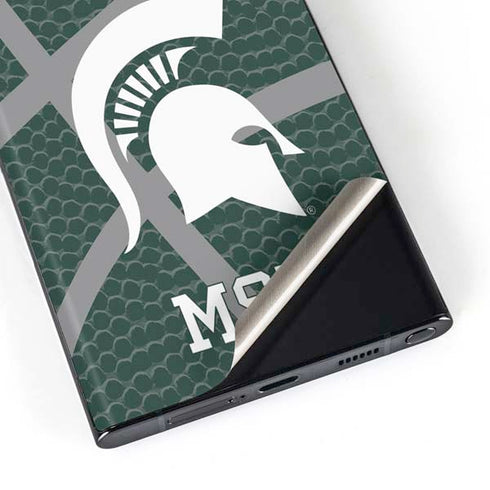 Michigan State University Green Basketball Galaxy Skins
